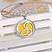 HooAMI Aromatherapy Essential Oil Diffuser Necklace Locket Pendant,Alphabet Letter J Initial Necklace
