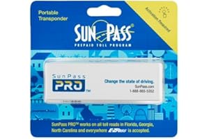 Sun Pass Pro Universal Toll Transponder – Prepaid Electronic Pass for Florida & 21 Additional States (PRO)