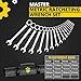 TOOLGUARDS Ratcheting Wrench Set (18 Inch Pieces + Tool Roll) Ratcheting Wrench Set - Unbreakable