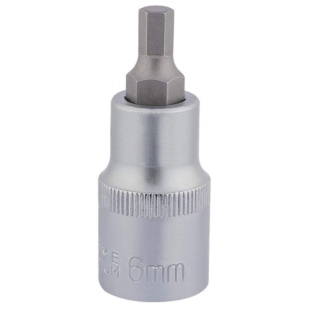 Draper 16298 1/2-Inch Square Drive Metric 6 mm Tip Hexagonal Socket Bit