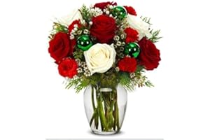 Red Roses Bouquet- Online Christmas Flowers & Gifts - The Shopstation Same Day Christmas Flower Delivery -Send Christmas Flowers Bouquets,Centerpiece,Gifts
