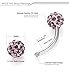 Besteel 5PCS 16G Stainless Steel Lip Rings Piercing Jewelry Eyebrow Barbell Labret Tragus Piercings 8mm Bar Length