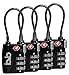 Small Combination Padlock - Travel TSA Lock - Cable Luggage Lock for Bag, Suitcase, Backpack (4Pack)