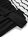 MEROKEETY Women's Summer Striped Sleeveless Crew Neck Long Maxi Dress Dress with Pockets Black