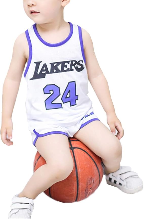 Filws Kobe Bryant Children S Basketball Jersey Suit Boys Summer Jersey Training Clothing Black 100 Amazon De Bekleidung