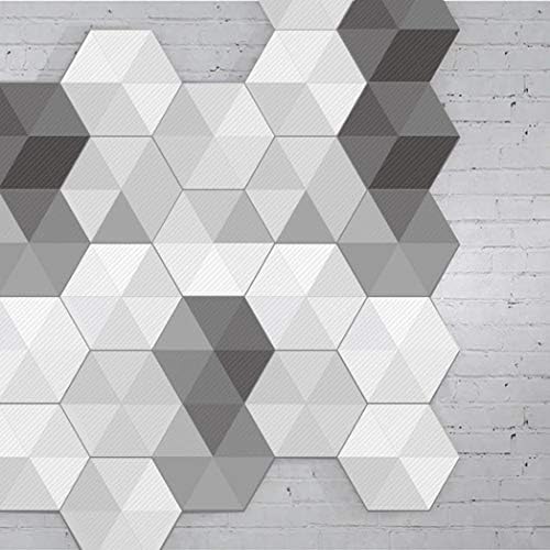 EDQZ 3D DIY Wall Tile Stickers Flooring, Waterproof PVC Self-Adhesive Wallpaper Wall Floor Tiles Stickers, Anti-Slip Tile Decals for Kitchen Bathroom Decor, 8x9inch 10Pcs