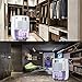 COSVII Upgraded 68oz Small Dehumidifier for Home, Up to 480 Sq Ft Portable Compact Electric Mini Dehumidifier with Ultra Quiet Dehumidification for Basement Bathroom Bedroom Kitchen Closet RV (White1)