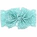 CellElection 8pcs 4.5 inches Large Huge Big Princess Lace Hair Bows Headbands Hair Bands Acessories for Girls Baby Kids Teens