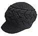 Loritta Womens Winter Warm Knitted Hats Slouchy Wool Beanie Hat Cap With Visor
