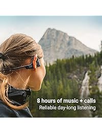 AfterShokz Aeropex Open-Ear Wireless Bone Conduction Headphones with Sport Belt, Cosmic Black