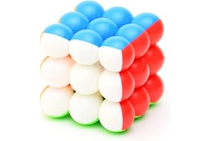 CuberSpeed YJ 3x3 Ball Cube Bead 3x3x3 Stickerless Magic Cube Puzzle