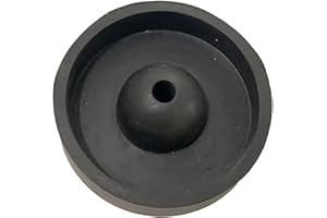 CPSZSHIP 3.5" Rubber Sprue Wax Base Jewelry Lost Wax Casting Flask Ring Tree Silicone Base for Steel Vacuum Casting Steel Flask Round Black Rubber Base