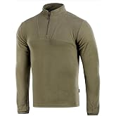 M-Tac Men&rsquo;s Fleece Quarter Zip Pullover &ndash; Tactical Thermal Long Sleeve Sweater with High Mock Neck for Outdoor Work