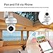 2019 New 1080P FHD WiFi IP Camera Indoor Wireless Security Camera Motion Detection Night Vision Home Surveillance Monitor 2-Way Audio Baby/Pet/Elder (White)