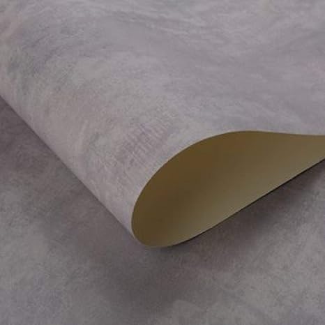 Amazon Co Jp 人気のセメントグレー防水壁紙リビングルームレストランホテル衣料品店人格シンプルプレーンライトグレー壁紙グレー ホーム キッチン