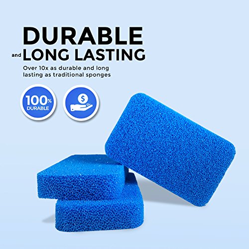 STK Heavy Duty Silicone Scrubbers (10 Pack) Modern Kitchen Sponges