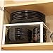 BGT Skab Kitchen Cabinet Organizer Plates, Pots and Pans Organizer Mug Holder Self - Standing Kitchen Storage & Spice Rack, Steel White