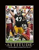 Iowa Hawkeye Football Motivational Poster Art Print 11x14 Nile Kinnick Stadium Herky