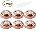 Flawless Hair Remover Replacement Heads 6 Count Replacing Blades with Cleaning Brush,Good Finishing and Well Touch for Lip,Chin,Cheeks and Sideburns As Seen On TV 18K Gold-Plated