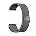 Gear S3 Classic Watch Band, Elobeth Milanese Magnetic Loop Stainless Steel Bracelet Straps for Samsung Gear S3 Frontier, Pebble Smart Fitness Watch with Unique Magnet Lock (Black)