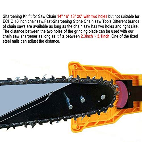 Anddicek Chainsaw Teeth Sharpener, Universal Chainsaw Sharpener Fast