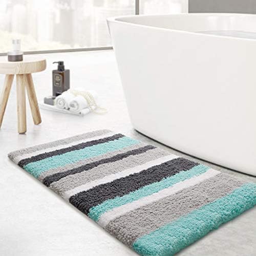 KMAT Luxury Rugs, 32in x20 In, NonSlip Fluffy Soft Plush Microfiber Carpet, Machine Washable