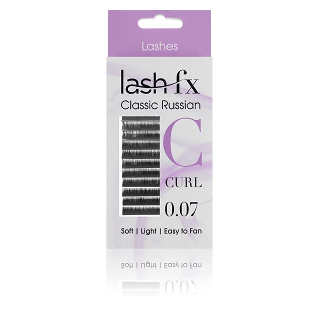 Lash FX C Curl Russian Volume 0.05mm Lightweight False Lashes (10 mm)