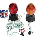 12v 3 In 1 Magnetic Towing Tow Light Kit Trailer Truck Tail Break Signal Lights