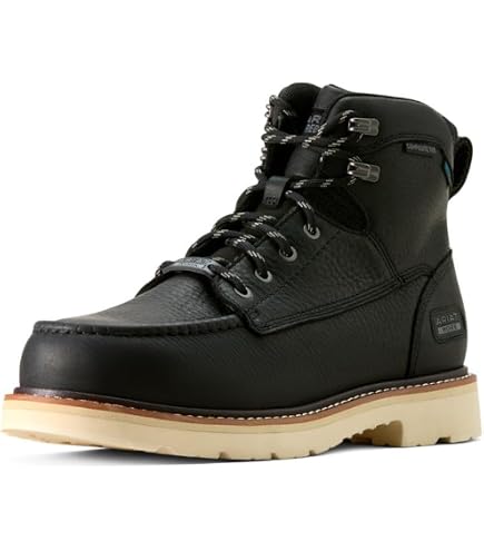 Irish Setter Ashby Black Leather Waterproof Moc Toe Work Boots Mens 12D 83606 Ashby | Irish Setter main image 4
