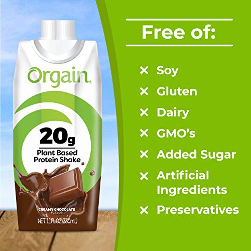 2 Orgain+20g+Plant+Based+Protein+Shake