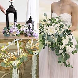 JPSOR 5 Pack Artificial Eucalyptus Garland Greenery
