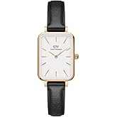 Daniel Wellington Quadro Pressed Women’s Watch – 20x26mm Square Case, Japanese Quartz Movement, Leather Strap, Water Resistant, Rose Gold Watch for Women - Sheffield