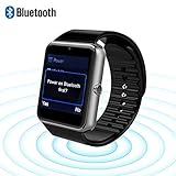 VALLEN Water Resistant Smart Watch Anti Lost and Handfree for Android 4.2 or above and Iphone 5s/6/6s/7/7s [2017 New Version] (Black)