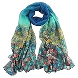 Tonsee Women's Floral Print Long Scarf Shawl Wrap Pashmina