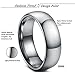 Tungary Jewelry 8mm Mens Tungsten Carbide Wedding Band Engagement Promise High Polish Size 6-14