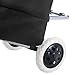 Giantex Shopping Trolley Dolly Grocery Cart Foldable W/Rolling Wheels Push Bag Condo Apartment Picnic Beach Travel Portable Folding Push Pull Grocery Utility Cart, Black