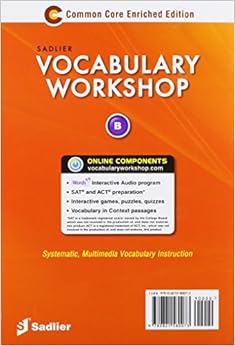 b vocabulary level workshop Shostak: Workshop B: Vocabulary Level 9780821580073 b vocabulary level workshop Shostak: Workshop B: Vocabulary Level 9780821580073