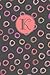 K: Monogram Journal Notebook with Initial and Colorful Abstract Doodle Design: 100+ Pages (7