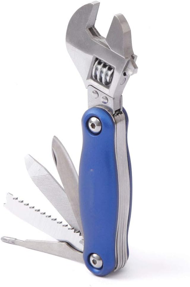 HUWAI Outdoor EDC Camping Gadget Adjustable Foldable Wrench EDC Multi Tool Wrench With Screwdriver Campi.