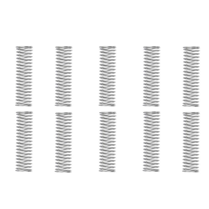 MACHSWON Compressed Spring for Furniture Screen Doors Lawn Mowers Repair Projects Stainless Steel Compression Spring 14mm OD 1mm Wire Size 50mm Free Length 10pcs