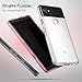 Ringke Fusion Google Pixel 2 XL Phone Case Crystal Clear Minimalist Transparent PC Back TPU Bumper Drop Protection Scratch Resistant Natural Shape Protective Cover for Pixel 2 XL - Rose Gold