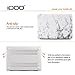 MacBook Pro 15 Inch Case 2017 & 2016 Release Model A1707 - iDOO Plastic Hard Case Cover for The Newest MacBook Pro 15 inch with Touch Bar and Touch ID - White Marble