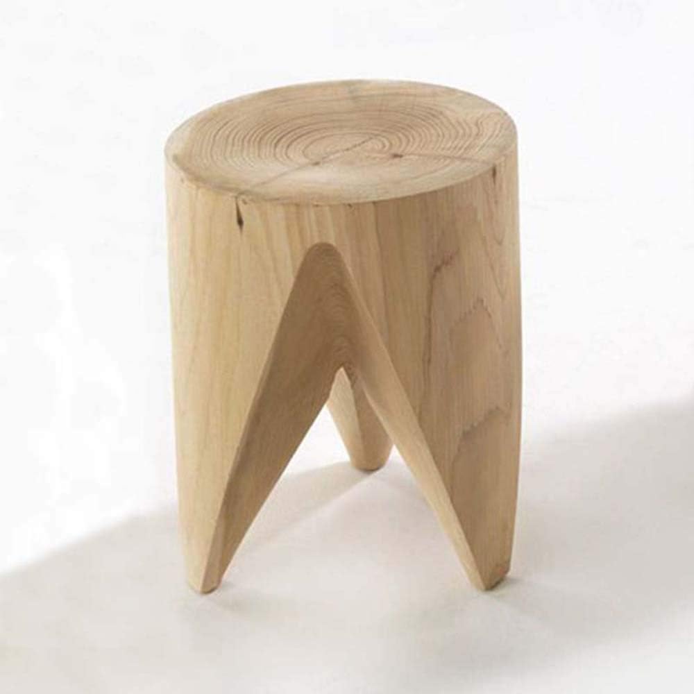 Amazon Com Hryhy Natural Log Pier All Solid Wood Stool Coffee Table Leisure Wooden Stool Coffee Table Creative Round Stool Stump Stump Bed End Stool Wear Shoes Home Kitchen