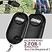 ZekPro Emergency Personal Alarm [EXTREME SOUND] 130 dB Premium Quality Portable with LED Light - Self Defense Keychain For Kids Women Elderly Protection - Best Survival Whistle - Black