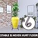 Yimobra Original Patented Plant Stand for Flower Pot Heavy Duty Potted Holder Indoor Outdoor, Metal Rustproof Iron Garden Container Round Supports Rack for Planter, Brown, 11.8 Inches