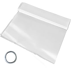 VEVOR Greenhouse Film 7.32 x 15.2 m Transparent