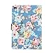 Dteck iPad Mini 4 Case, Slim Lightweight Elegant Vintage Floral Pattern Premium Leather Folio Flip Stand Wallet Cover Case for Apple iPad Mini 4 Released on 2015, (Cloth Blue)