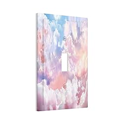 Colorful Abstract Clouds Light Switch Plate Cover 1
