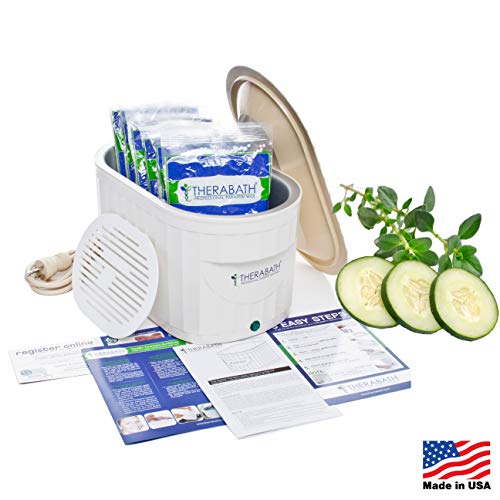 Therabath Professional Thermotherapy Paraffin Bath – Arthritis Treatment Relieves Muscle Stiffness – For Hands, Feet, Face and Body – 6 lbs Cucumber Melon