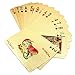 24k Gold Foil Plastic Waterproof Playing Cards Poker (Dragons Pattern)